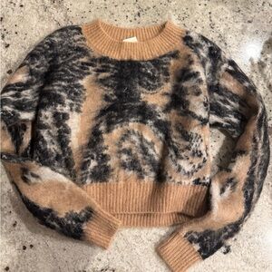RARE H&M Studio wool blend Animal Print Sweater